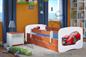dětská postel s motivem včetně úložného prostoru + matrace 140x70 cm (calvados) 